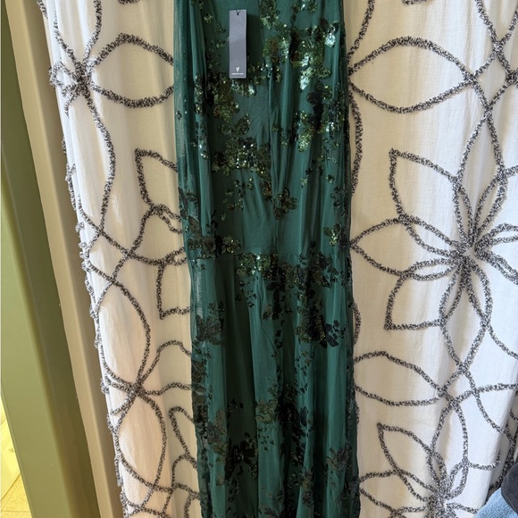 Lulu's Dark Green Sequin Maxi Dress - Picture 5 of 8